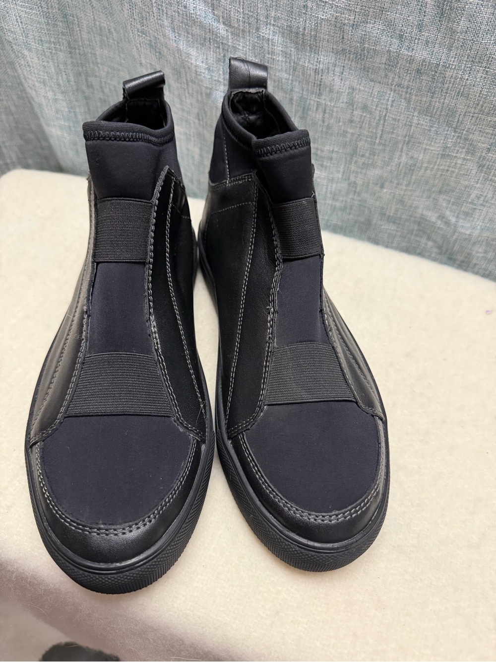 Steve Madden Men's Black High-Top Slip-On Sneakers